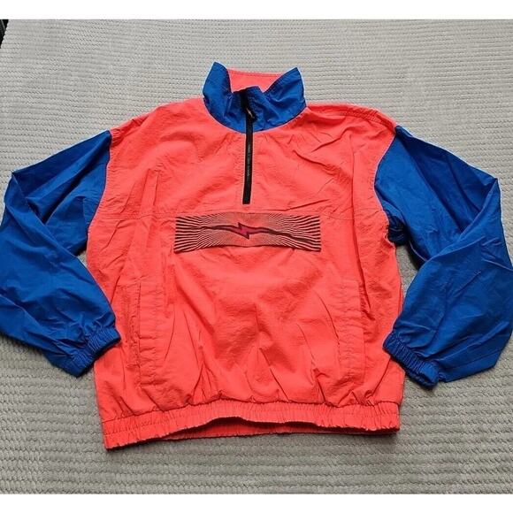 lighting bolt Other - Vintage Lightning Bolt Jacket Mens Medium Pullover Wondbreaker Pockets